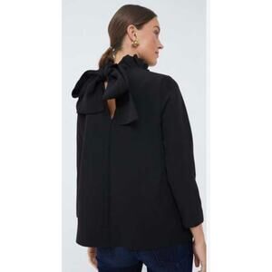 Tuckernuck Pomander Place Faye black Preppy Ruffles Blouse women’s  S